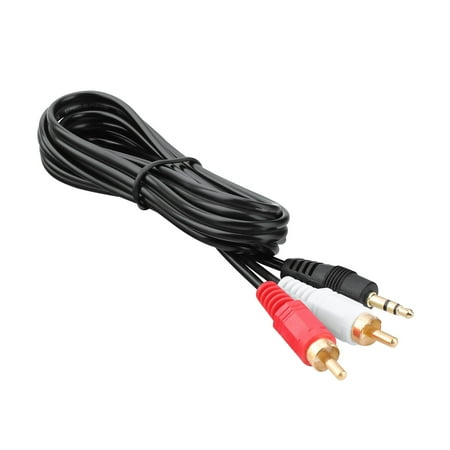 PGENDAR 5FT AUX In Audio Line In Cable to L (Left) and R (Right) Stereo Cord For AUVIO Cat. No.: 1500465 Bluetooth Music Receiver (1/8 / 3.5mm Male to RCA Red / White Audio Cable)