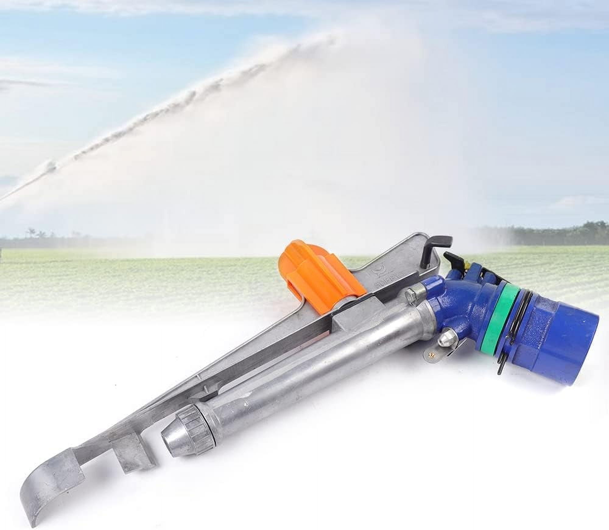 2" Water Spray Gun Large-Area Agriculture Irrigation Watering Sprinkler, 360° Adjustable Impact Area Water Garden, Impact Sprinkler Water Irrigation Tool for Garden Farm Lawn (2 inch)