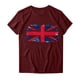 thumbnail image 3 of Tops Cortos para las Mujeres Día de la Independencia Impreso Cuello de la Tripulación Tee, Casual Y Elegante Cuello Redondo Tops para las Mujeres, 3 of 3