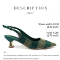 thumbnail image 4 of QSGFC, zapatos y Bolsa verdes de diseño italiano para fiesta de tacón nigeriano para mujer, conjunto decorado con bolso de diamantes de imitación para fiesta de boda, 4 of 5