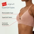 thumbnail image 6 of Hanes Originals Women's Supersoft Longline Bralette, 6 of 8