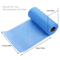 thumbnail image 2 of Xiao Hua Paño de cocina desechable, paño de cocina para lavar platos, paño de limpieza, tela no tejida, toallitas húmedas convenientes para uso doméstico, azul, 50 hojas/rollo, 2 of 5