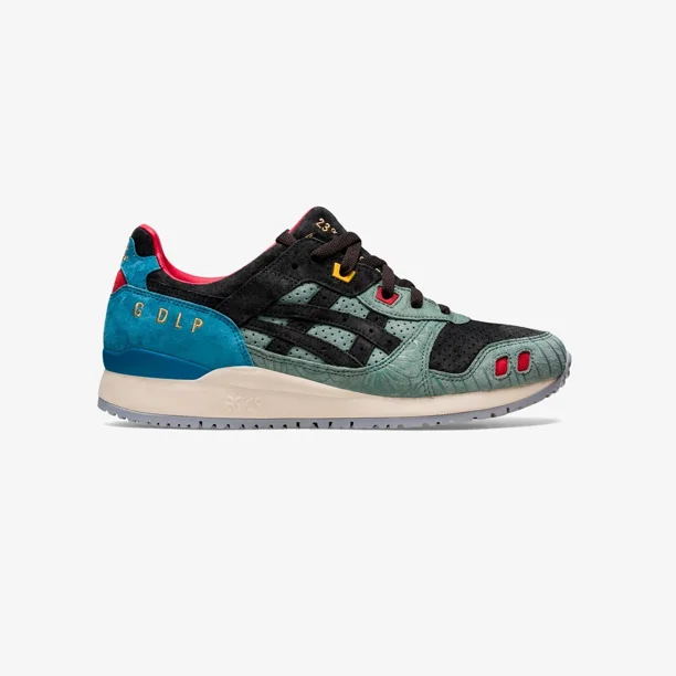 Asics x GDLP Gel-Lyte III Tropicalia Graphite Grey Blue Men Shoes 1201A755-021