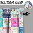 thumbnail image 5 of Kitchen Curtains and Valance Set 24 Inch Tier Pioneer Colorful Floral Curtains Small Drapes for Cafe Living Room Bathroom Farmhouse 3 Pieces Set Rod Pocket, 5 of 6