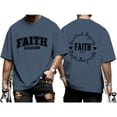thumbnail image 2 of Ankishi Christian T Shirts for Men Faith Ephesians 2 8 Short Sleeve Graphic Tee Crewneck Religious Tops for Streetwear, 2 of 7