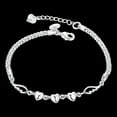thumbnail image 4 of 50% off Clearance Women's 925 Sterling Silver Charm Love Heart Wings Bracelet Bangle Jewelry,1PC, 4 of 5