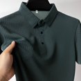 thumbnail image 4 of Camiseta de manga corta para hombre, POLO fresco y transpirable, Top informal de negocios que absorbe el sudor, novedad de verano, 4 of 4