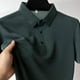 thumbnail image 4 of Camiseta de manga corta para hombre, POLO fresco y transpirable, Top informal de negocios que absorbe el sudor, novedad de verano, 4 of 4