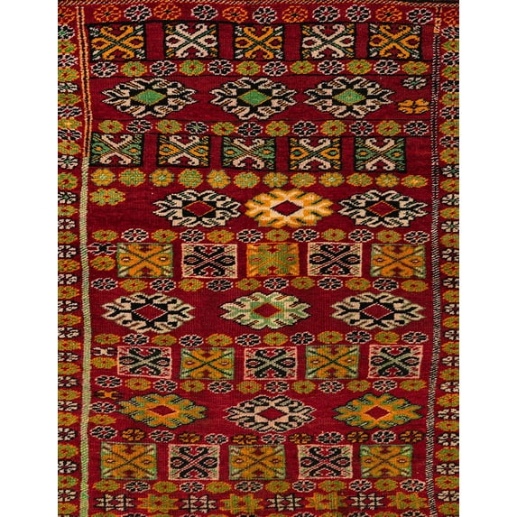 Ahgly Company Indoor Rectangle Abstract Light Brown Southwestern Area Rugs, 5' x 8'