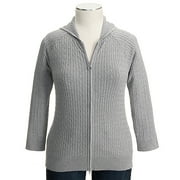 Women's Plus Cable Zip Hoodie