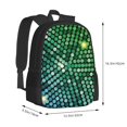 thumbnail image 2 of Sigee Green Disco Lights for Simple large capacity backpack Travel Laptop Backpack, Business for Travel and Daily Use, 2 of 9