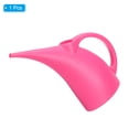 thumbnail image 3 of Uxcell Watering Can 0.5 Gallon / 2L, PE Modern Small Watering Cans Long Spout, Rose Red, 3 of 6