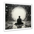 thumbnail image 2 of Designart "Meditative Buddhist Figure" Buddhism Picture Framed Canvas Wall Art, 2 of 5