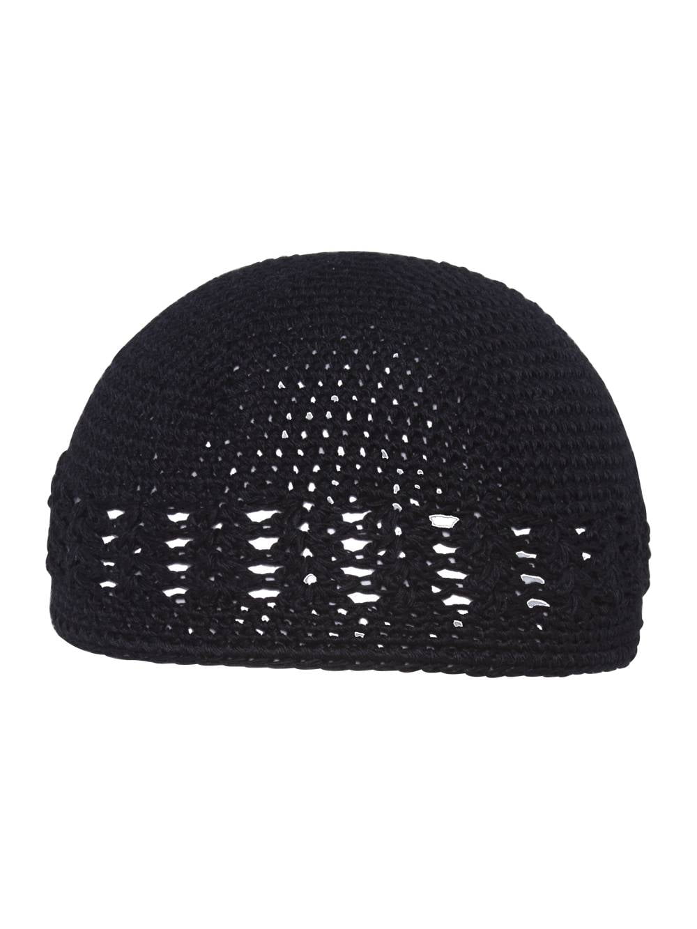 Simoner Broken Skull Warm Stretchy Solid Daily Skull Cap,Knit Wool Beanie Hat Black