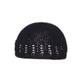 thumbnail image 1 of Black Crochet Knit Beanie Skull Cap Hat, 1 of 2