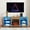 Oak, variant on S-HOME Electric Fireplace TV Stand with Glass Shelves and LED Lights for TVs up to 62 Inches Stylish Entertainment Center