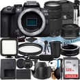 thumbnail image 1 of Canon EOS R10 Mirrorless Camera with RF-S 18-45mm + EF 75-300mm Lens + Mount Adapter + SanDisk 128GB Memory Card + Case + LED Flash + ZeeTech Accessory Bundle, 1 of 10