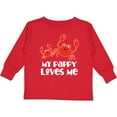 thumbnail image 3 of Inktastic My Pappy Loves Me Grandchild Beach Crab Boys Long Sleeve Toddler T-Shirt, 3 of 5