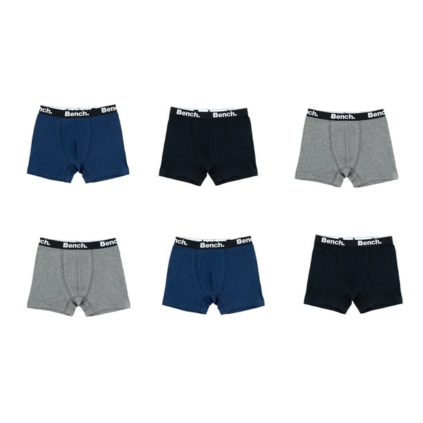 Bench. Underwear for Boy, Boxer Brief, 6 park, multi-color, cotton, Size M  to XL