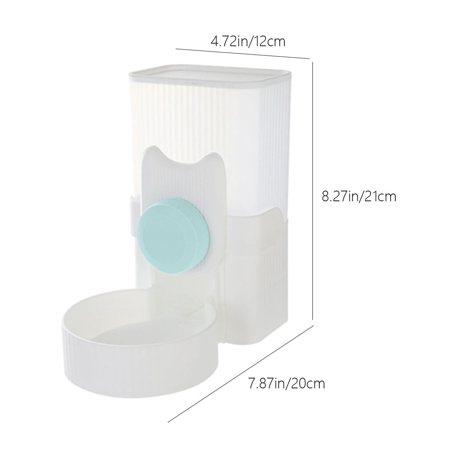 Hanging Pet Feeder for Cage, Automatic Dog Cat Food Dispenser Wall Mounted Feeding Station, Adjustable Height Pet Food Bowl with Large Capacity Easy Clean for Small Pets