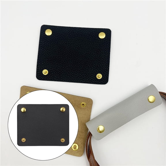 Handbag Grip Sleeve Cover, Shoulder Strap Cover, with Clasp, Bag Handle Grip Sleeve Handle Protector Cover for Wallet Travel Bag Purse Black