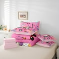 thumbnail image 6 of Manfei Colorful Electric Guitar Twin Bedding Sets 7-Piece,Cute Pet Cat Bedding Comforter Set,Butterfly Electronic Keyboard Sheet Sets For Girls,Microfiber Bedroom Decor,Reversible, 6 of 8