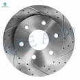 thumbnail image 2 of Set of 8 Front 305mm Drilled Slotted Brake Disc Rotors-Wheel Hub Bearing Assembly-Ceramic Brake Pad Kit For 2004-2006 Cadillac Escalade EXT, 2 of 10