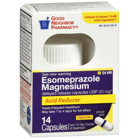 GNP Esomeprazole Magnesium 20mg, 14 Delayed Release Capsules