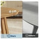 thumbnail image 4 of QinaQin Mesa de centro redonda de 36 pulgadas, diseño industrial con acabado tipo madera y patas metálicas ajustables, ideal para sala de estar, 4 of 6