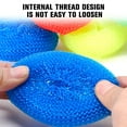 thumbnail image 3 of SharkTRUE 5Pack Kitchen Dish Pot Pan Plastic Mesh Scouring Washing Cleaning Scrubber Pad (Random color）, 3 of 11