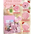 thumbnail image 2 of Pink Desk Accessories, 24Pcs Pink Office Supplies and Desk Organizers, with Tape Dispenser, Stapler, Staple Remover, Ect, Gift Box Packaging, 2 of 7