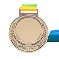thumbnail image 3 of Medalla Ganadores Metal Plateado 6 5 Cm para Competición Escolar Deportiva (Plata), 3 of 5