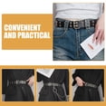 thumbnail image 4 of AURARMLET Cinturón Punk Negro Con Para Mujer Ideal Para Combinar Con Y Jeans, 4 of 8