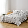 thumbnail image 5 of Marble Duvet Cover Set with Zipper Closure Ties, Soft Microfiber White Marble Pattern Double, 5 of 7