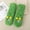 🔥 Green, variant on Embroidery Shallow Cut Lamb Fleece Mid Calf Sleeping Socks For Women, Anti Slip Breathable Sweat Wicking Winter Hosiery, Soft Thick Plush Floor Foot Cover For Cold Weather Indoor Daily Rest