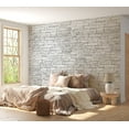 thumbnail image 6 of Tiptophomedecor Background & Patterns Wallpaper Wall Mural - White Brick, 6 of 8