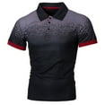 thumbnail image 4 of FAVIPT Men's 2024 Summer Shirts Men's Polo Shirts Short Sleeve Casual Polo T Shirt Big and Tall Color Block Slim Fit Golf Shirts for Men Plus Size Polo Tops with Pocket Black L, 4 of 5
