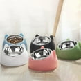 thumbnail image 3 of Gazechimp Elevated Cat & Dog Food & Water Bowl with Cat Ear Design for Pets, Pink, 3 of 9