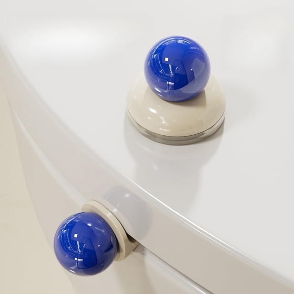 SphereGrip Toilet Seat Lifter - No-Touch Spherical Handle, Multi-Color Suction Cup Toilet Lid Pull for Home/Bathroom/Office/Hotel, Hygienic Bathroom Accessory