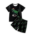 thumbnail image 2 of TBWNWG Shark Pajamas,Boys Pajamas 2 Pieces Short Set Cotton Sleepwear,Size 7-8 Years, 2 of 9