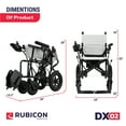 thumbnail image 6 of Lightweight Foldable Electric Wheelchair for Seniors, 500W Motor Power, ONLY 40LBS, 6 of 8