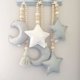 thumbnail image 1 of Wooden Beads Ornament Double Star Moon Kids Room Decoration Baby Crib Tent Hanging Pendant Wall Decor Photography Props heqiyong toy, 1 of 2