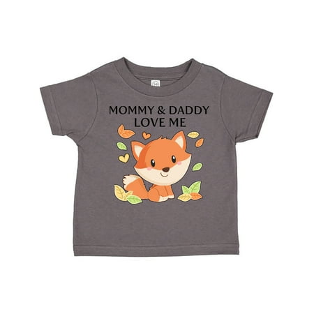 

Inktastic Mommy and Daddy Love Me- Little Fox Gift Toddler Boy or Toddler Girl T-Shirt