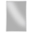 thumbnail image 2 of Signature Design by Ashley Brocky Accent Wall Mirror, White, Rectangular Metal Framed Mirror for Bathroom, Entryway or Living Room, 2 of 6