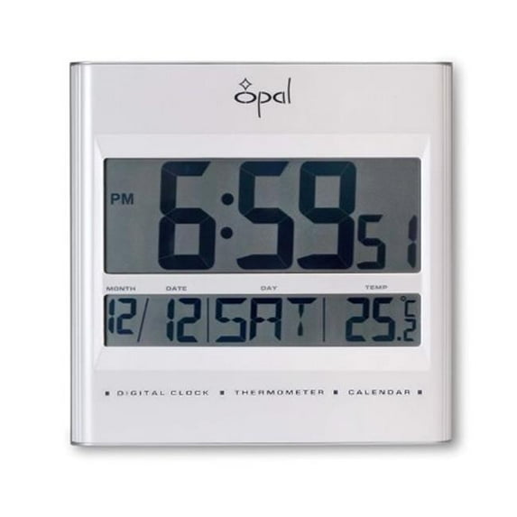 Opal Luxury Time Products 4509 Lcd Table Clock With Foldable Stand