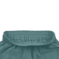 thumbnail image 6 of Summer Linen Pants for Women Loose Straight Leg Side Split Trousers with Pockets Lightweight Comfy Casual Wide Leg Pants ,Green-b，XXL, 6 of 9