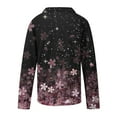 thumbnail image 5 of Blusa informal de manga larga con cuello en V y estampado floral para mujer Pompotops  FGAJ16238, 5 of 5