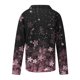 thumbnail image 5 of Blusa informal de manga larga con cuello en V y estampado floral para mujer Pompotops  FGAJ16240, 5 of 5