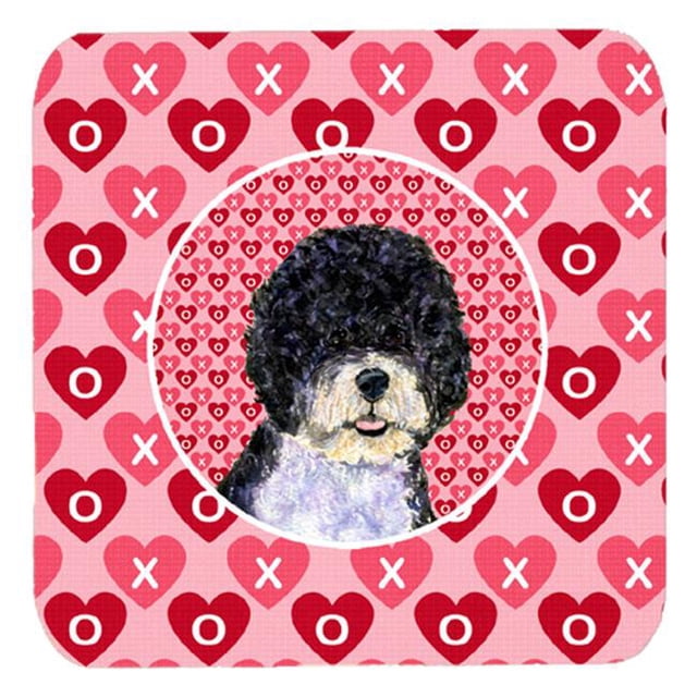 Carolines Treasures SS4490FC Portuguese Water Dog Foam Coasters - Set 4- 3.5 x 3.5 In.