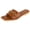 Coffee, variant on Berness Women’s Slide Sandals – Square Open Toe Flat with Cushioned Footbed, Lightweight Slip-On, Gold Chain Hardware, Casual Dress KAMARI Tan Brown Coffee 6